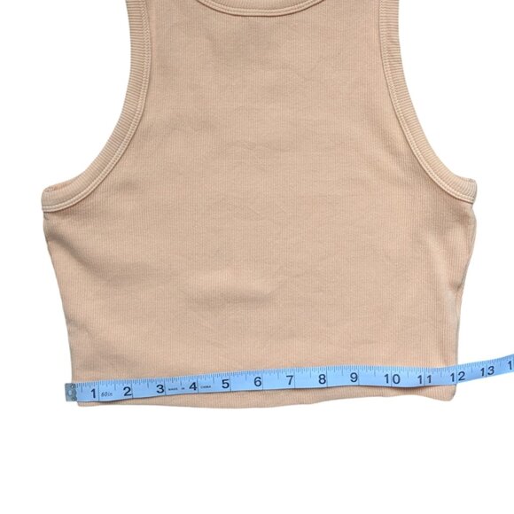 H&M Orange Ribbed Summer Tank Top Women Size Small - Picture 11 of 13